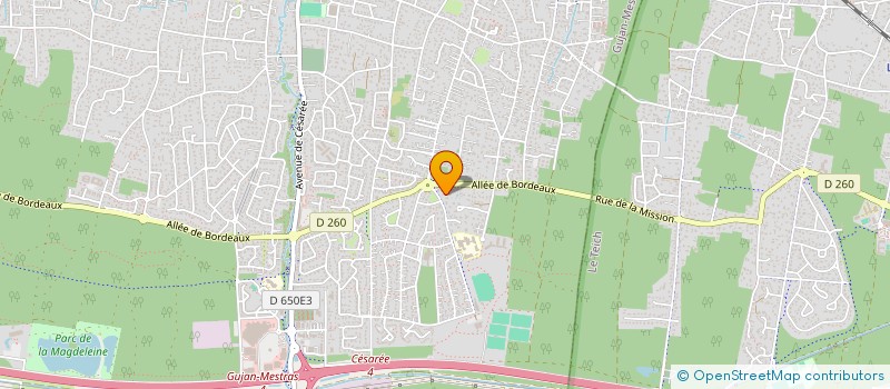 localisation de l'entreprise MONSIEUR SEBASTIEN BODIN à GUJAN-MESTRAS