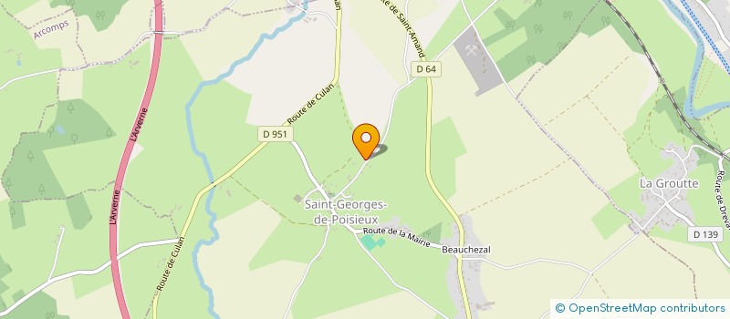 localisation de l'entreprise MONSIEUR SEBASTIEN BOFFIN  SAINT-GEORGES-DE-POISIEUX