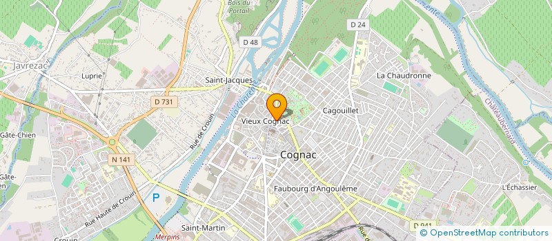 localisation de l'entreprise MONSIEUR SEBASTIEN BOIDE à COGNAC