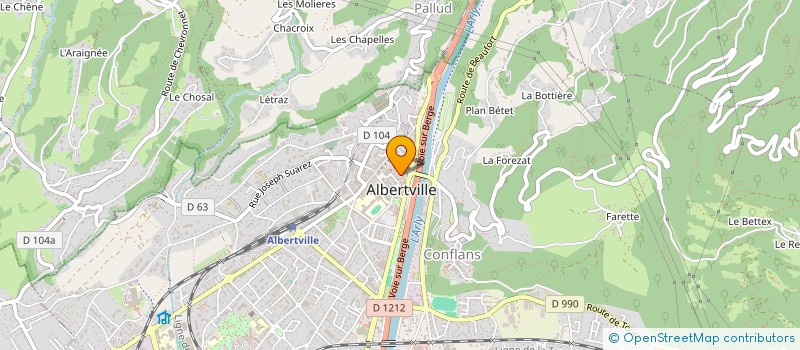localisation de l'entreprise MONSIEUR SEBASTIEN BOILEAU à ALBERTVILLE