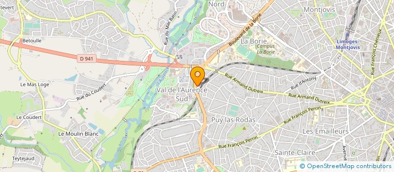 localisation de l'entreprise MONSIEUR SEBASTIEN BOINEAU à LIMOGES