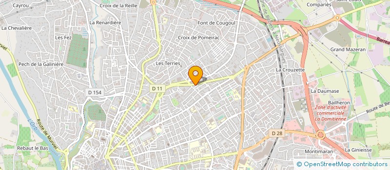 localisation de l'entreprise MONSIEUR SEBASTIEN BOLLICH à BEZIERS