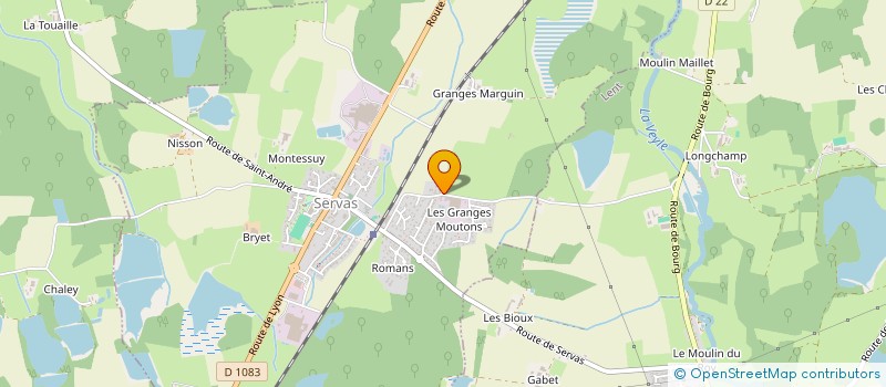 localisation de l'entreprise MONSIEUR SEBASTIEN BONEL  SERVAS