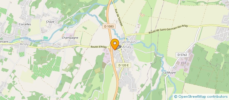 localisation de l'entreprise MONSIEUR SEBASTIEN BONGLET  ARLAY