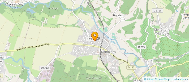 localisation de l'entreprise MONSIEUR SEBASTIEN BONIN à DOMBLANS