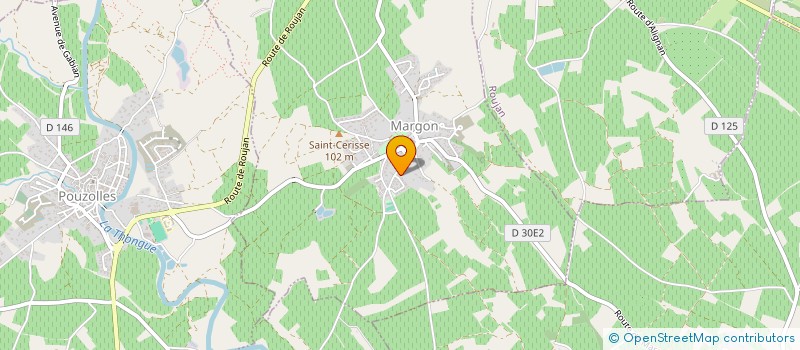 localisation de l'entreprise MONSIEUR SEBASTIEN BONNAL  MARGON