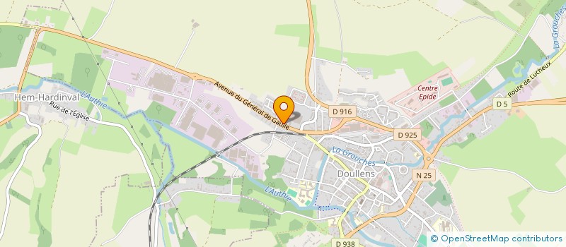 localisation de l'entreprise MONSIEUR SEBASTIEN BONNENTIEN  DOULLENS