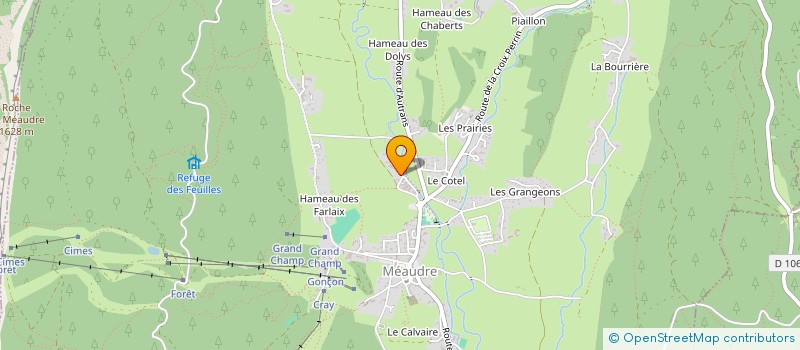 localisation de l'entreprise MONSIEUR SEBASTIEN BONNET  AUTRANS-MEAUDRE EN VERCORS