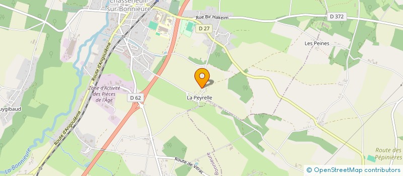 localisation de l'entreprise MONSIEUR SEBASTIEN BONNET à CHASSENEUIL-SUR-BONNIEURE