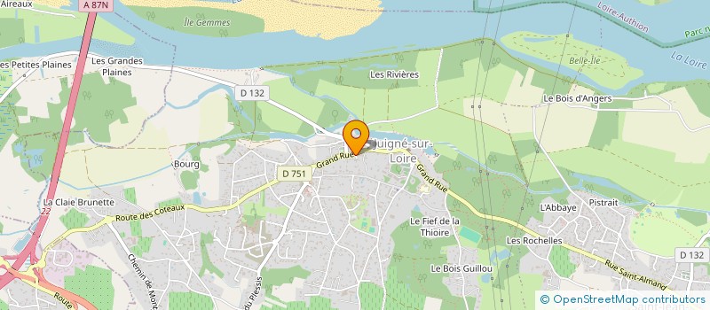 localisation de l'entreprise MONSIEUR SEBASTIEN BONNIER  LES GARENNES SUR LOIRE