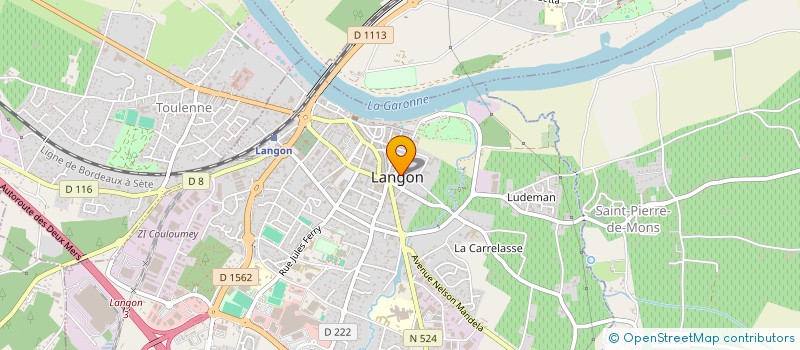 localisation de l'entreprise MONSIEUR SEBASTIEN BONNIN  LANGON