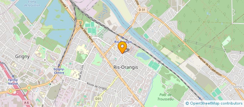 localisation de l'entreprise MONSIEUR SEBASTIEN BORATON  RIS-ORANGIS