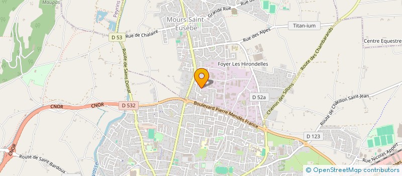 localisation de l'entreprise MONSIEUR SEBASTIEN BORDAZ  MOURS-SAINT-EUSEBE