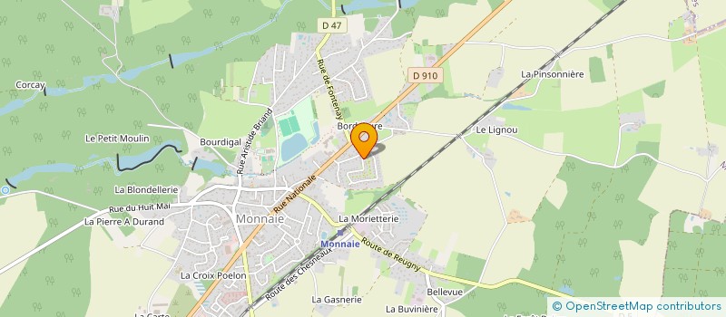 localisation de l'entreprise MONSIEUR SEBASTIEN BORDIER  MONNAIE