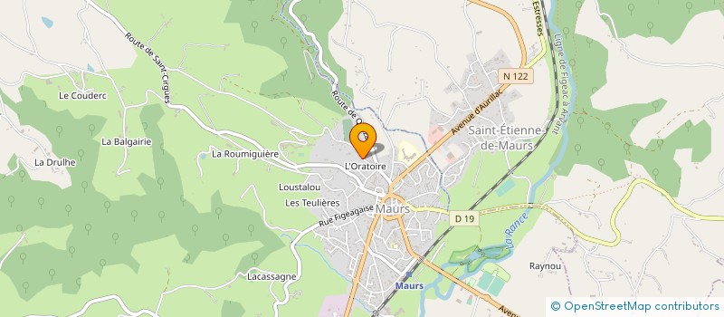 localisation de l'entreprise MONSIEUR SEBASTIEN BORIES à MAURS
