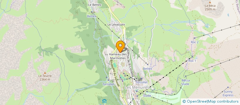 localisation de l'entreprise MONSIEUR SEBASTIEN BORREL  LES BELLEVILLE