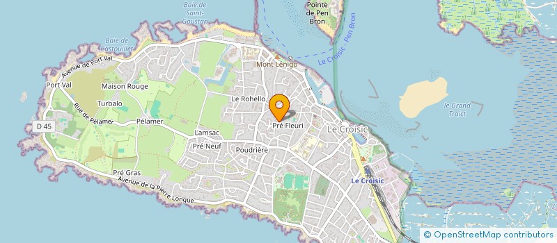 localisation de l'entreprise MONSIEUR SEBASTIEN BOTIN  LE CROISIC