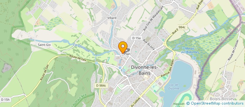 localisation de l'entreprise MONSIEUR SEBASTIEN BOTTOLI à DIVONNE-LES-BAINS