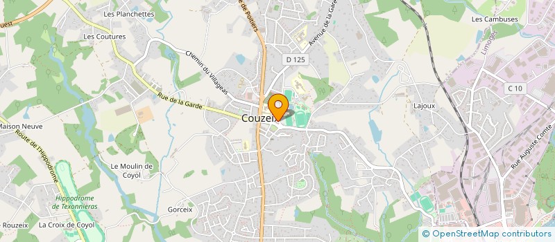 localisation de l'entreprise MONSIEUR SEBASTIEN BOUCHAREL à COUZEIX