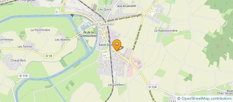 localisation de l'entreprise MONSIEUR SEBASTIEN BOUCHAUD  SAINT-SAVINIEN