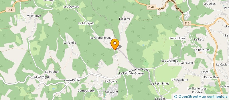 localisation de l'entreprise MONSIEUR SEBASTIEN BOUCHER  SAINT-ANDRE-D'ALLAS