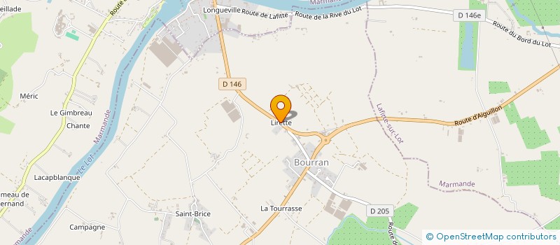 localisation de l'entreprise MONSIEUR SEBASTIEN BOUCHERAU  BOURRAN