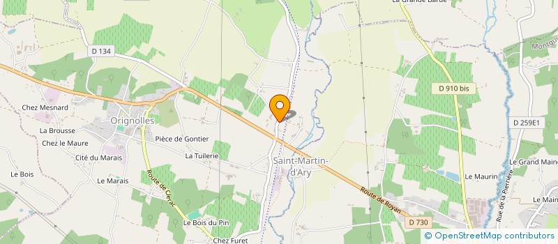 localisation de l'entreprise MONSIEUR SEBASTIEN BOUCHET  ORIGNOLLES