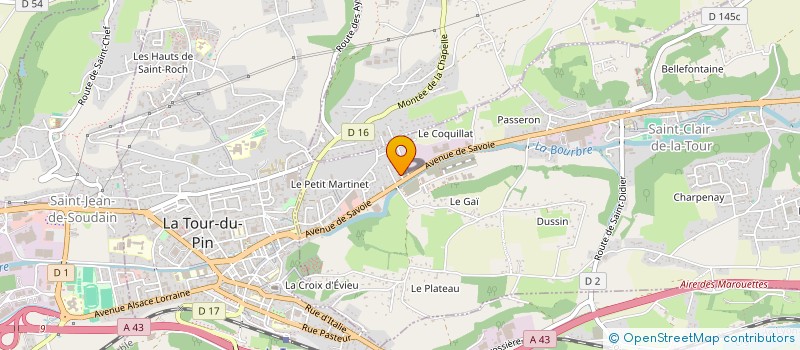 localisation de l'entreprise MONSIEUR SEBASTIEN BOUCKAERT  SAINT-CLAIR-DE-LA-TOUR