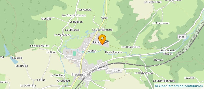 localisation de l'entreprise MONSIEUR SEBASTIEN BOUDIER à BRETONCELLES