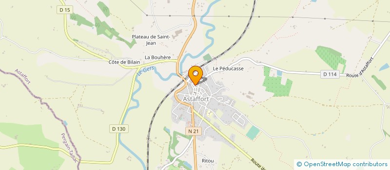 localisation de l'entreprise MONSIEUR SEBASTIEN BOUDIT  ASTAFFORT