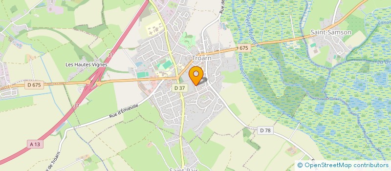 localisation de l'entreprise MONSIEUR SEBASTIEN BOUET  TROARN