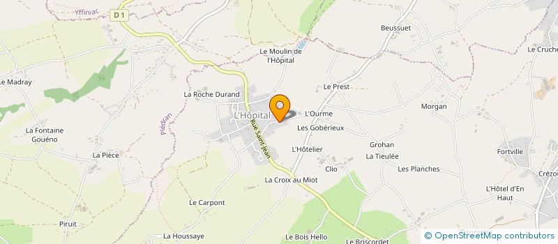 localisation de l'entreprise MONSIEUR SEBASTIEN BOUGEARD à YFFINIAC