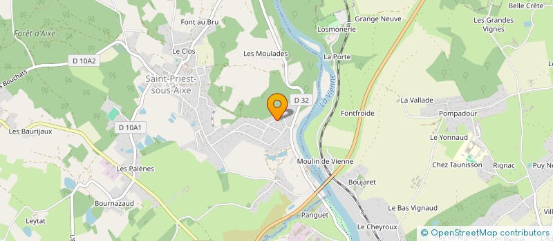 localisation de l'entreprise MONSIEUR SEBASTIEN BOULEGUE à SAINT-PRIEST-SOUS-AIXE