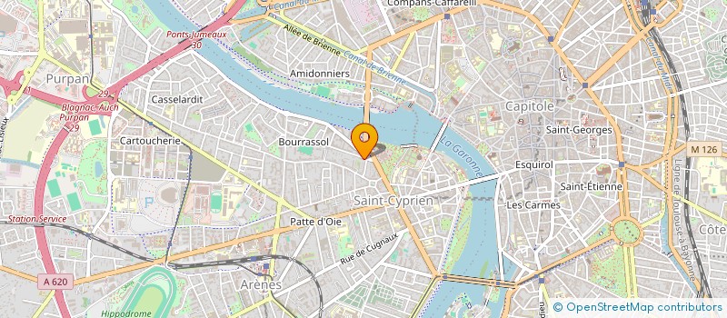 localisation de l'entreprise MONSIEUR SEBASTIEN BOULLET à TOULOUSE