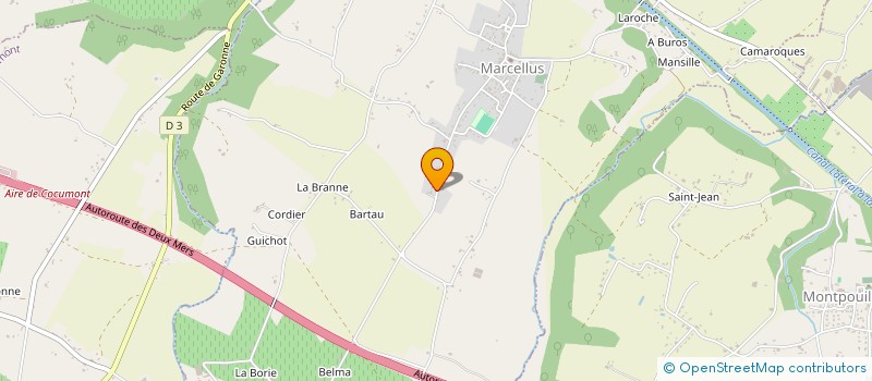 localisation de l'entreprise MONSIEUR SEBASTIEN BOUR  MARCELLUS