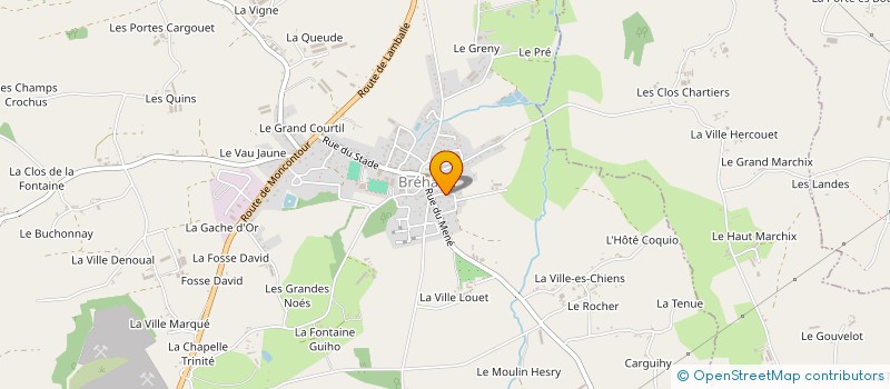 localisation de l'entreprise MONSIEUR SEBASTIEN BOURDAIS  BREHAND