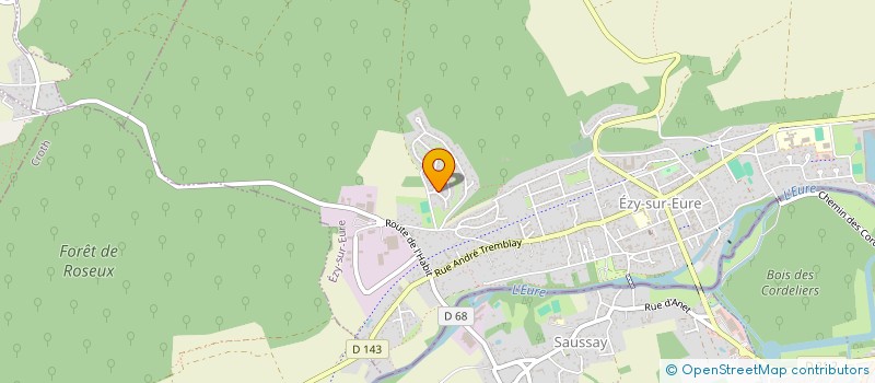 localisation de l'entreprise MONSIEUR SEBASTIEN BOURDIN  EZY-SUR-EURE