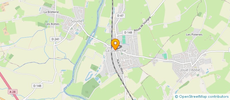 localisation de l'entreprise MONSIEUR SEBASTIEN BOURDIN  LA GUIERCHE