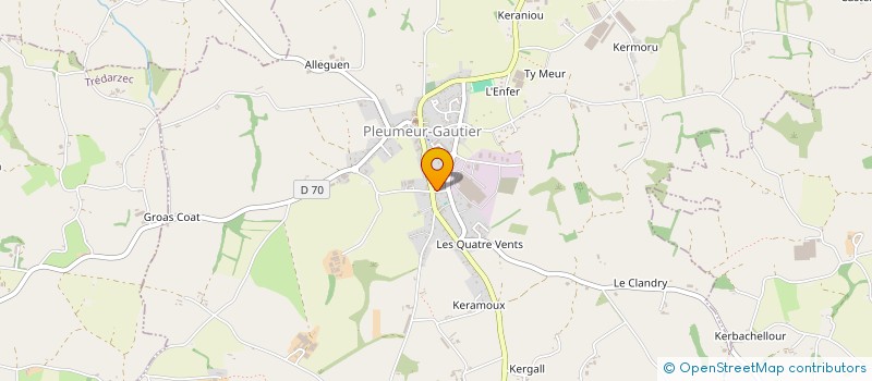 localisation de l'entreprise MONSIEUR SEBASTIEN BOURDOISEAU  PLEUMEUR-GAUTIER