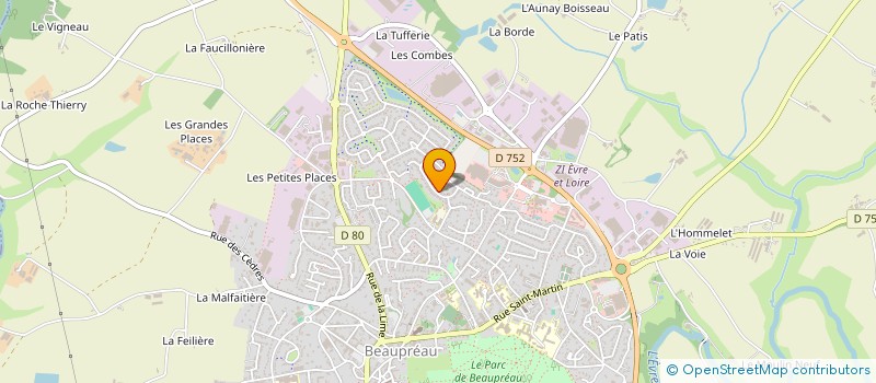 localisation de l'entreprise MONSIEUR SEBASTIEN BOURDON  BEAUPREAU-EN-MAUGES