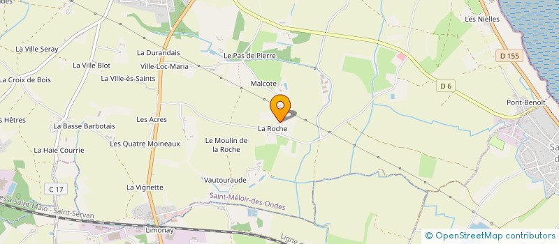 localisation de l'entreprise MONSIEUR SEBASTIEN BOURDON  SAINT-MELOIR-DES-ONDES