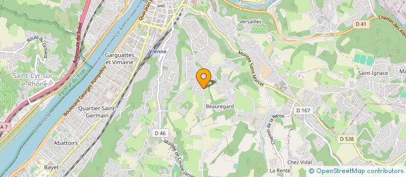 localisation de l'entreprise MONSIEUR SEBASTIEN BOURG  VIENNE