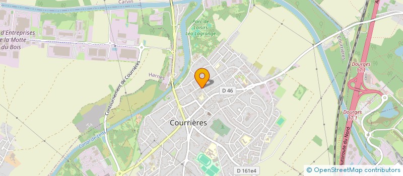 localisation de l'entreprise MONSIEUR SEBASTIEN BOURGEOIS à COURRIERES