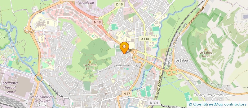 localisation de l'entreprise MONSIEUR SEBASTIEN BOURGEOT  VESOUL