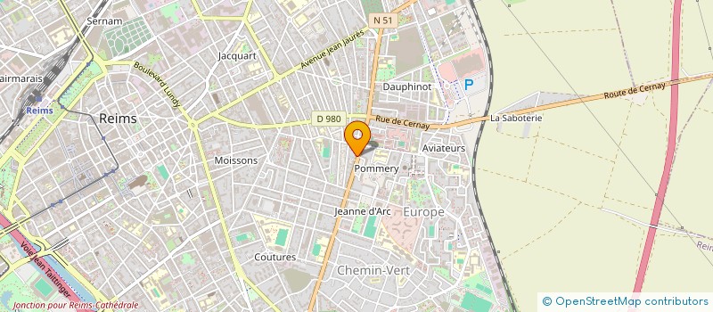 localisation de l'entreprise MONSIEUR SEBASTIEN BOURGIS  REIMS