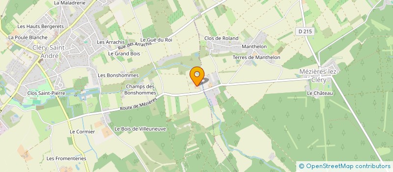 localisation de l'entreprise MONSIEUR SEBASTIEN BOURGOIN  CLERY-SAINT-ANDRE