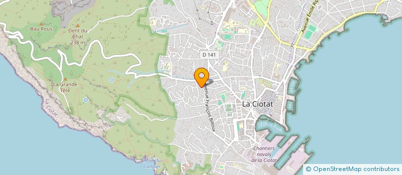 localisation de l'entreprise MONSIEUR SEBASTIEN BOURGOIN  LA CIOTAT