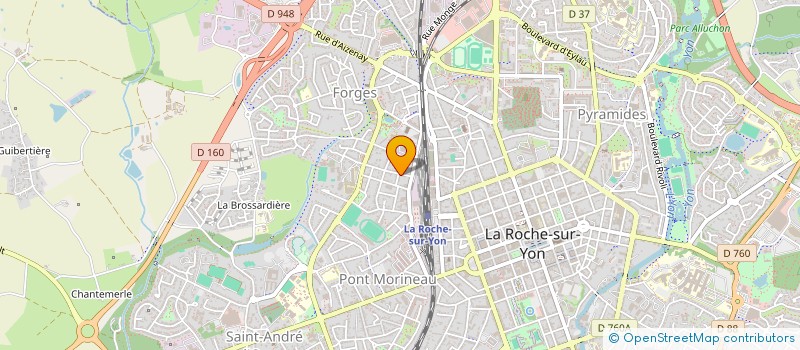 localisation de l'entreprise MONSIEUR SEBASTIEN BOURGOIS à LA ROCHE-SUR-YON