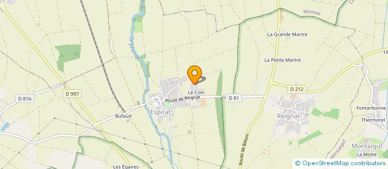 localisation de l'entreprise MONSIEUR SEBASTIEN BOURLETIAS  ESPIRAT