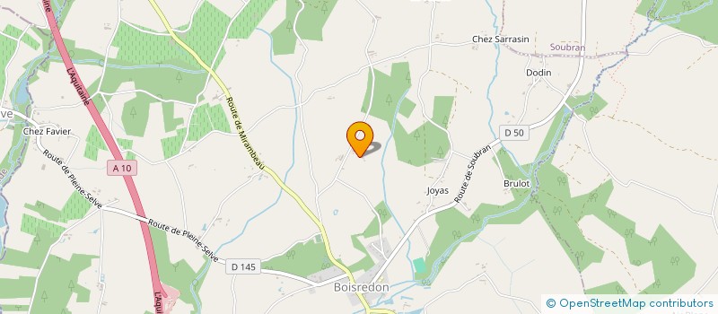 localisation de l'entreprise MONSIEUR SEBASTIEN BOURLOT  BOISREDON